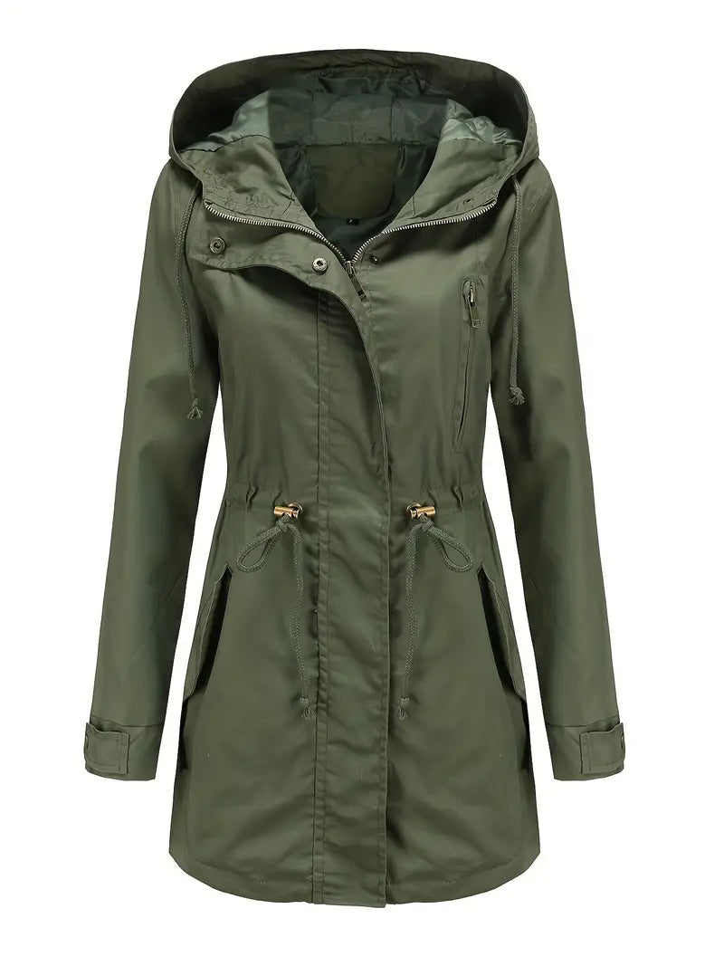 Isabelle - Chaqueta impermeable para mujer con capucha