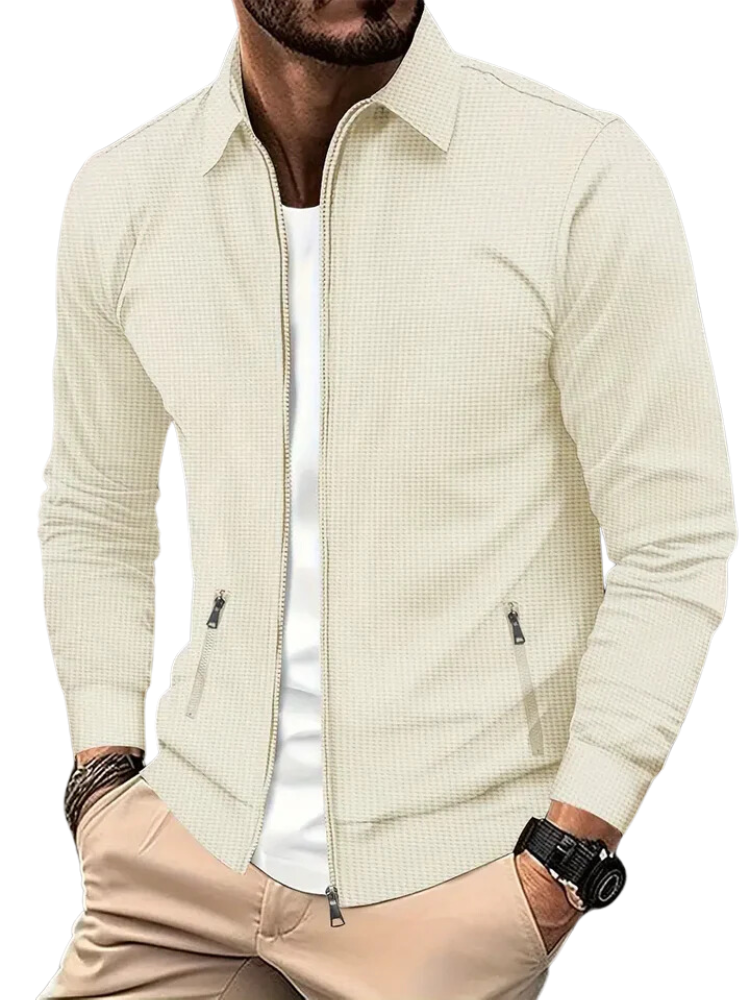 Mateo - Chaqueta ligera con cremallera y estilo casual hombre