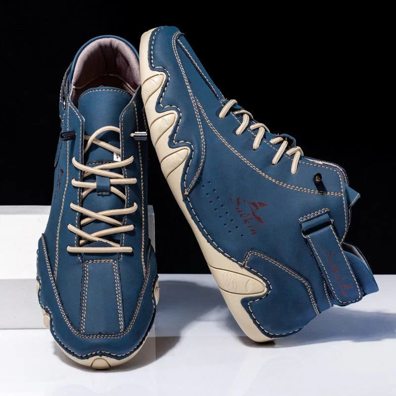 Saúl – Zapatillas de Cuero Deportivo para Hombre