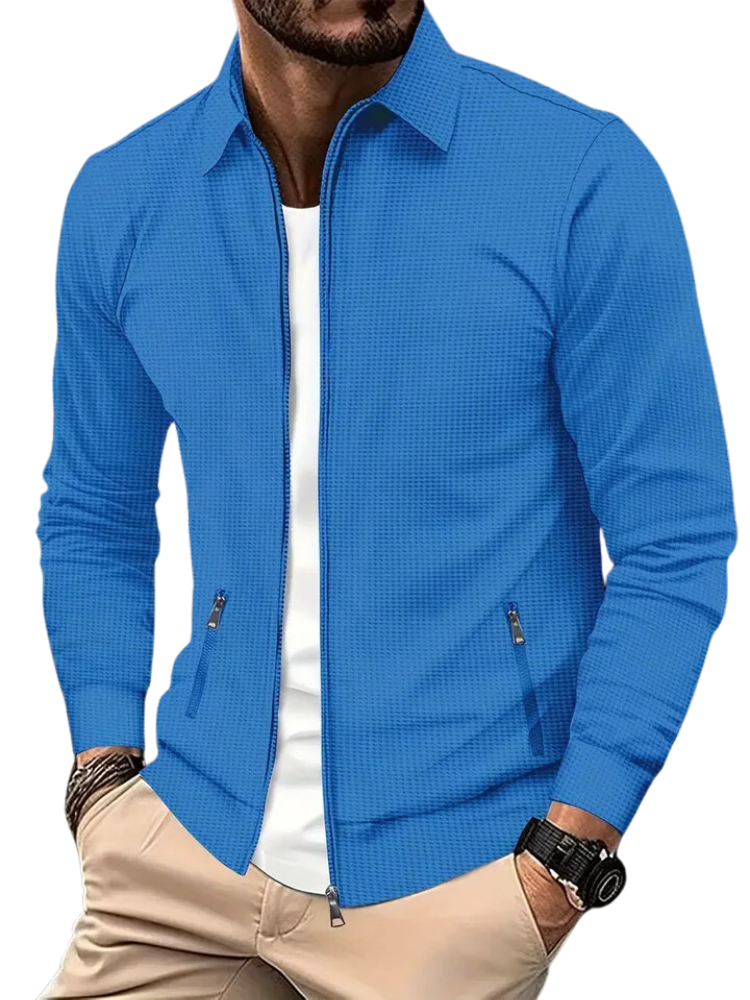Mateo - Chaqueta ligera con cremallera y estilo casual hombre