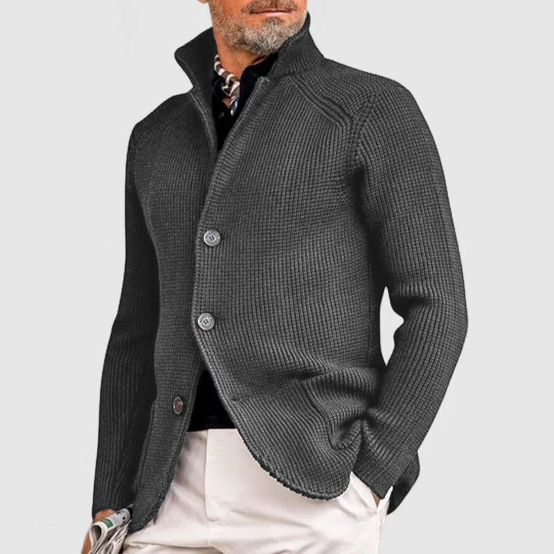 Leonardo – Cárdigan de Punto con Botones para Hombre