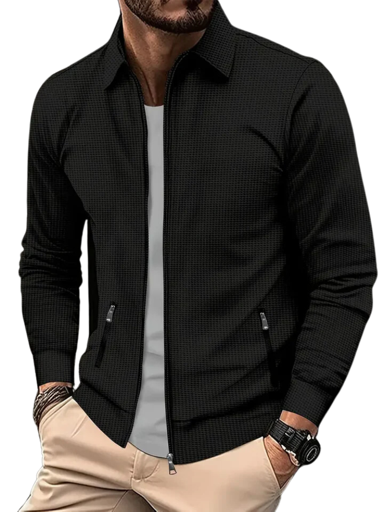 Mateo - Chaqueta ligera con cremallera y estilo casual hombre