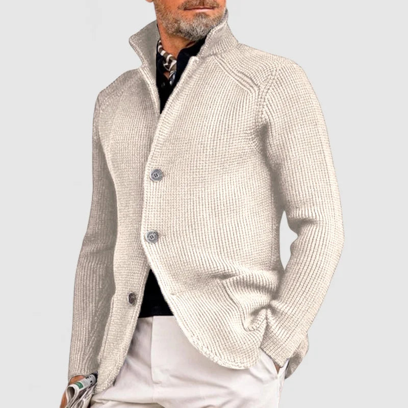 Leonardo – Cárdigan de Punto con Botones para Hombre
