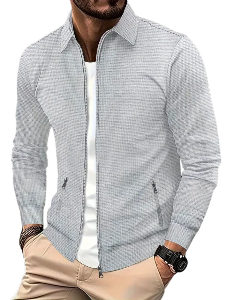 Mateo - Chaqueta ligera con cremallera y estilo casual hombre