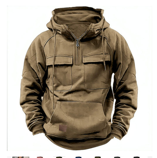 Álex – Sudadera Técnica con Cremallera Parcial Hombre