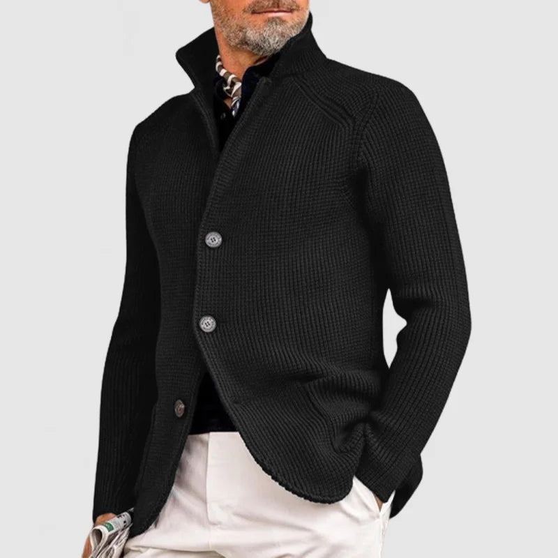 Leonardo – Cárdigan de Punto con Botones para Hombre