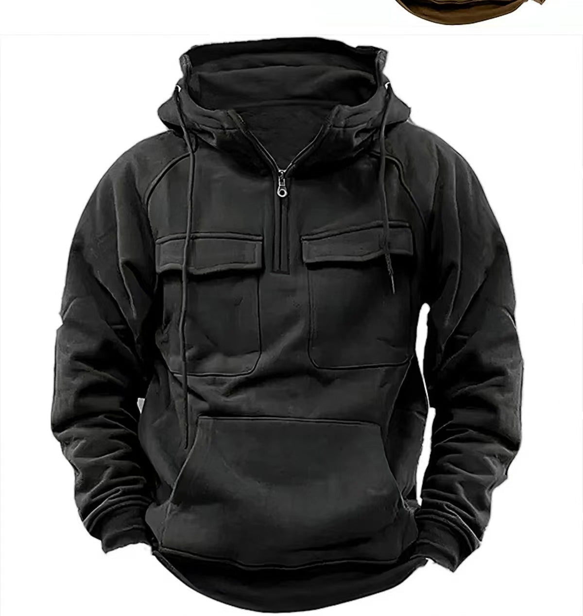 Álex – Sudadera Técnica con Cremallera Parcial Hombre
