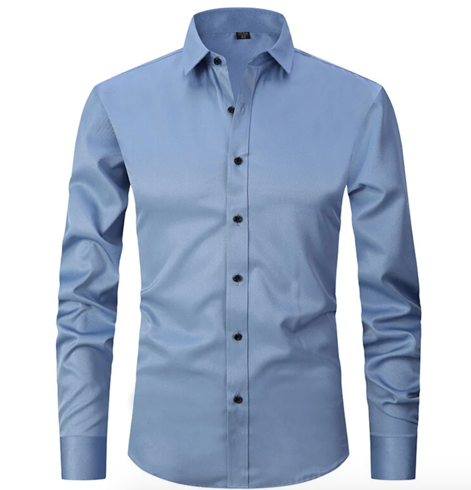 Iker – Camisa Elástica de Manga Larga para Hombre