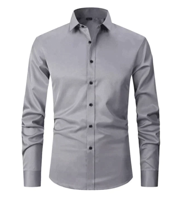 Iker – Camisa Elástica de Manga Larga para Hombre