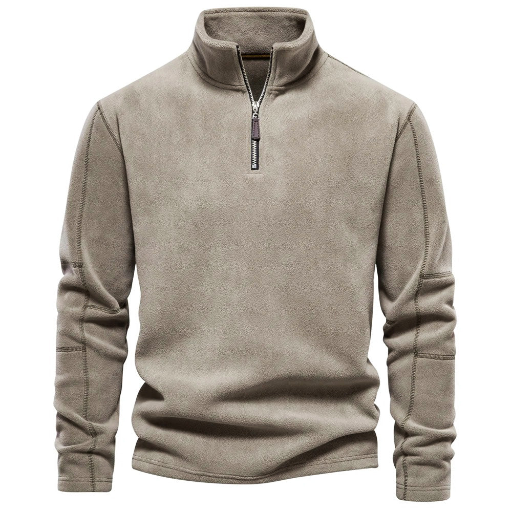 Daniel - Jersey polar con cremallera al cuello hombre