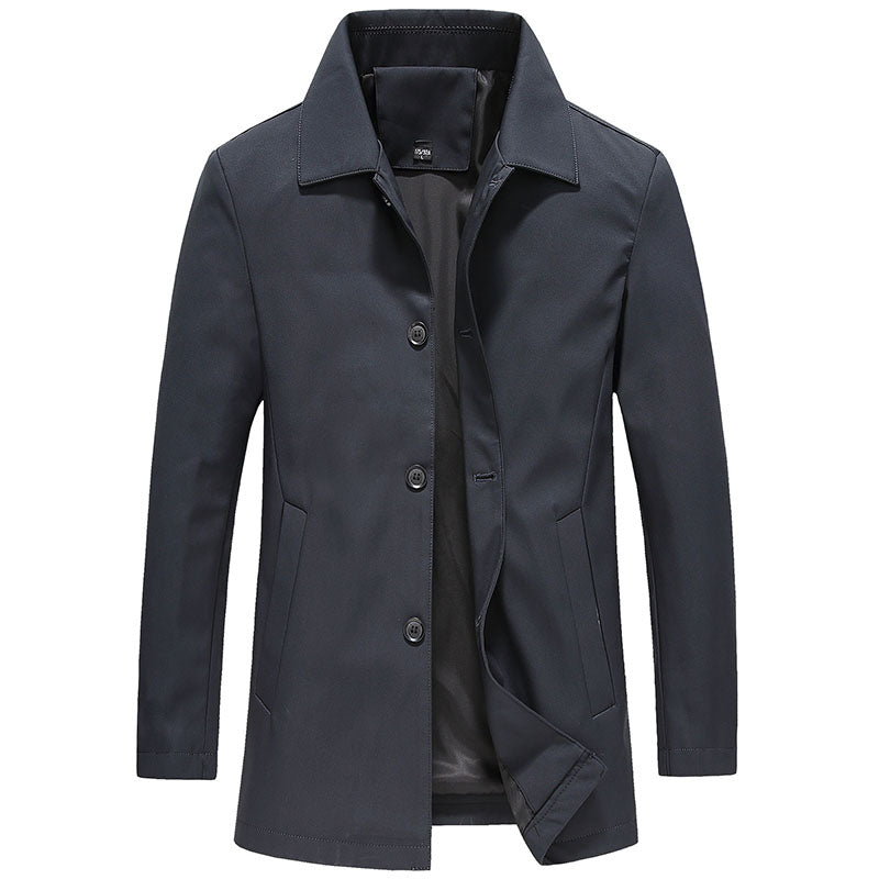 Álvaro – Gabardina Corta Clásica para Hombre