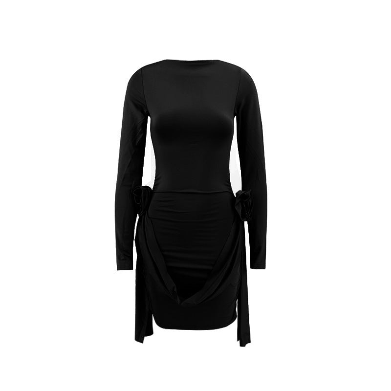 Valentina - Vestido corto manga larga mujer