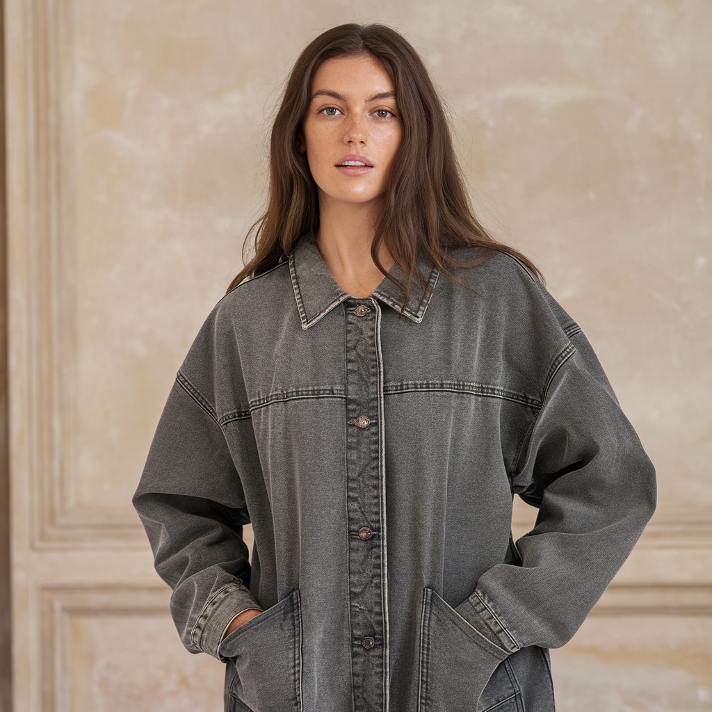 Lucía – Chaqueta Oversize de Mujer con Estilo Vintage