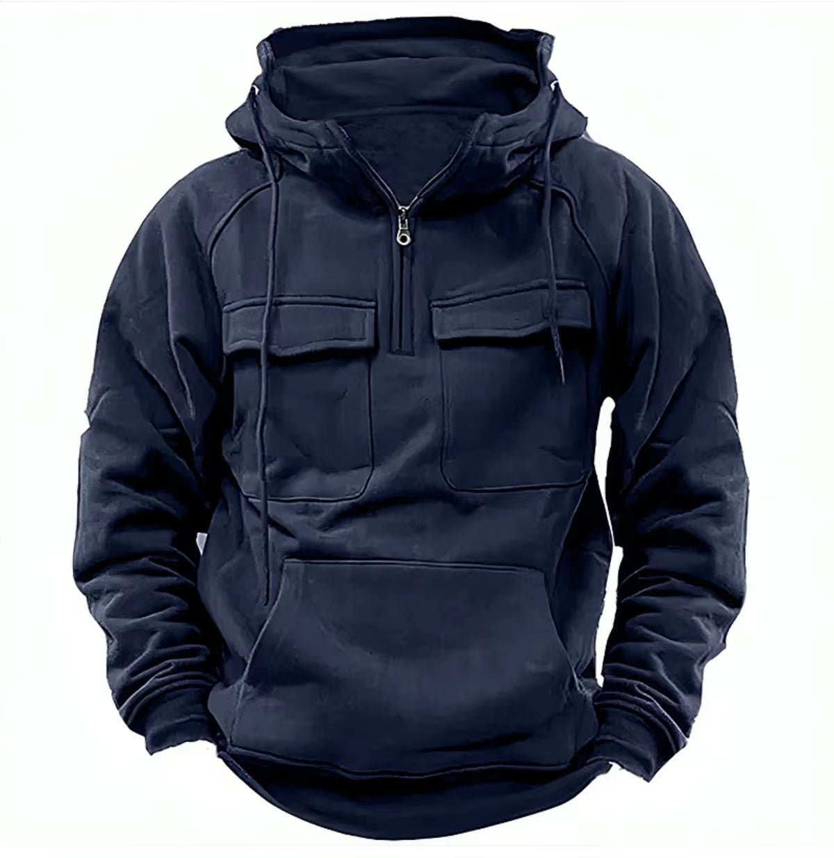 Álex – Sudadera Técnica con Cremallera Parcial Hombre