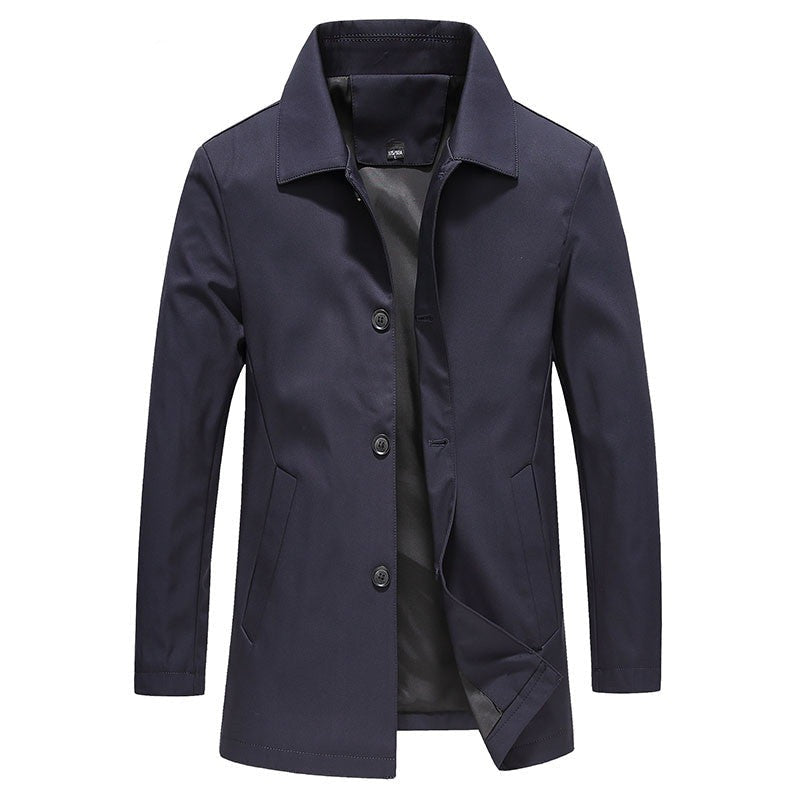 Álvaro – Gabardina Corta Clásica para Hombre