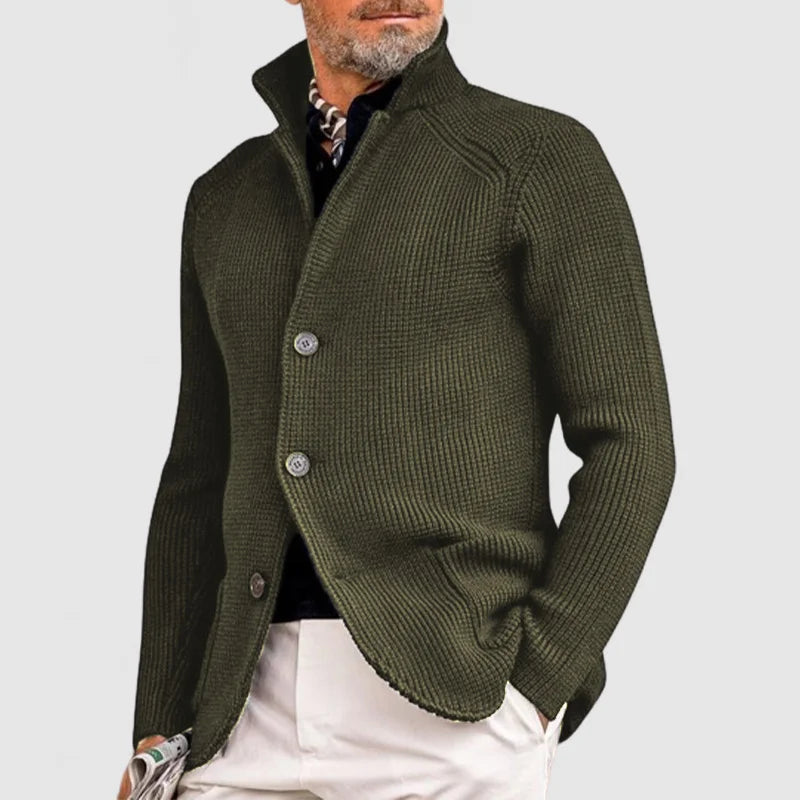 Leonardo – Cárdigan de Punto con Botones para Hombre