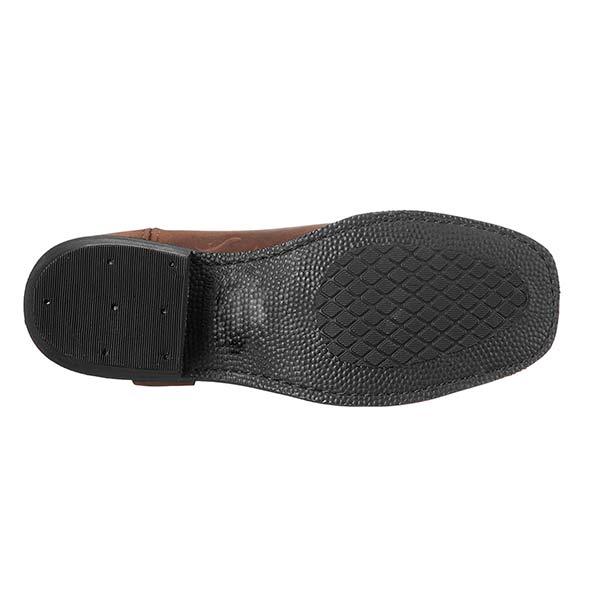 León - Botas cortas de hombre estilo motero con tacón bajo