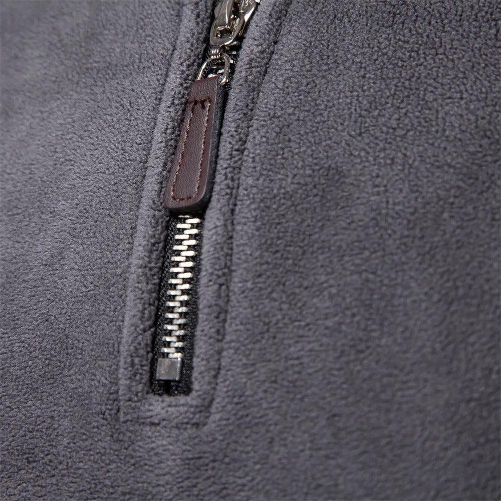 Daniel - Jersey polar con cremallera al cuello hombre