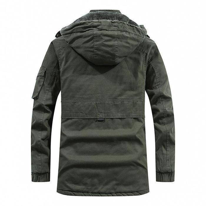 Diego - Chaqueta con capucha para hombre forrada en borrego