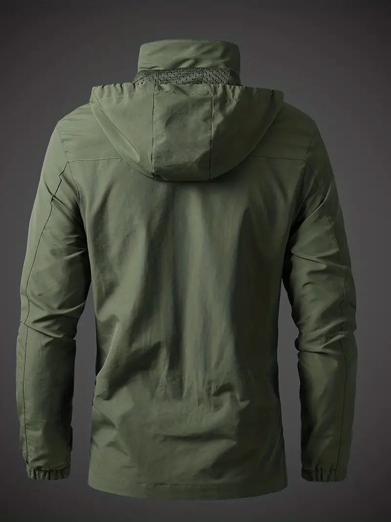 Raúl - Chaqueta impermeable de hombre con capucha