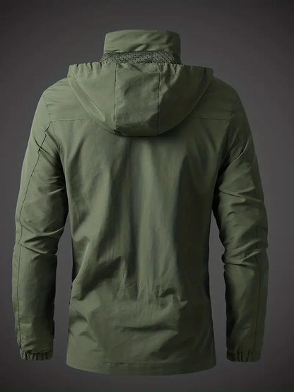 Raúl - Chaqueta impermeable de hombre con capucha