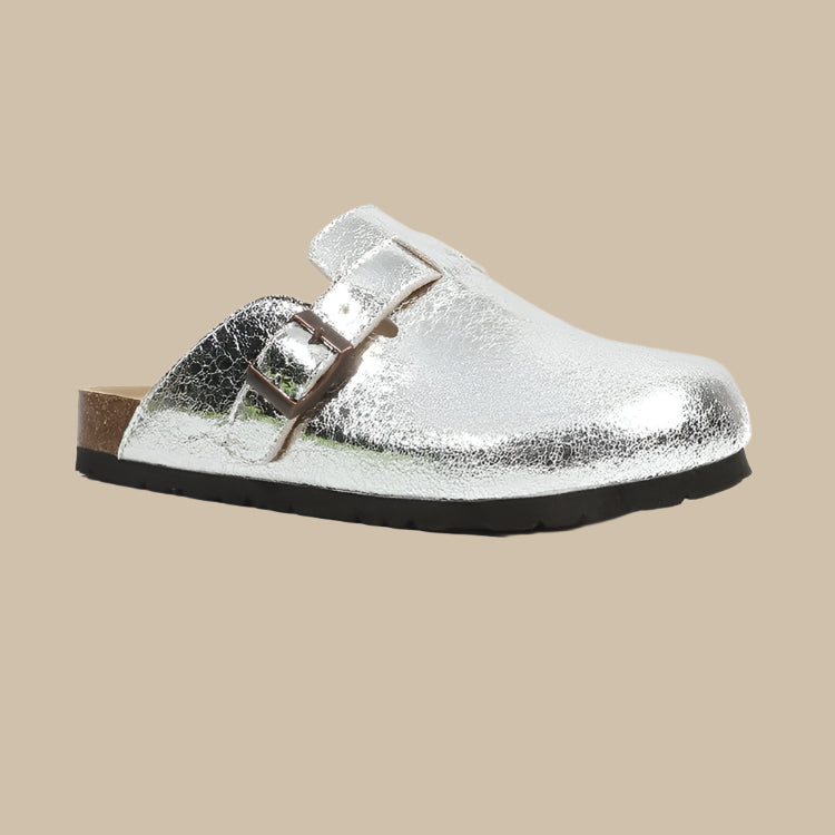 Elena - Zuecos unisex de serraje con suela ergonómica