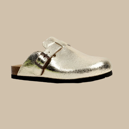 Elena - Zuecos unisex de serraje con suela ergonómica