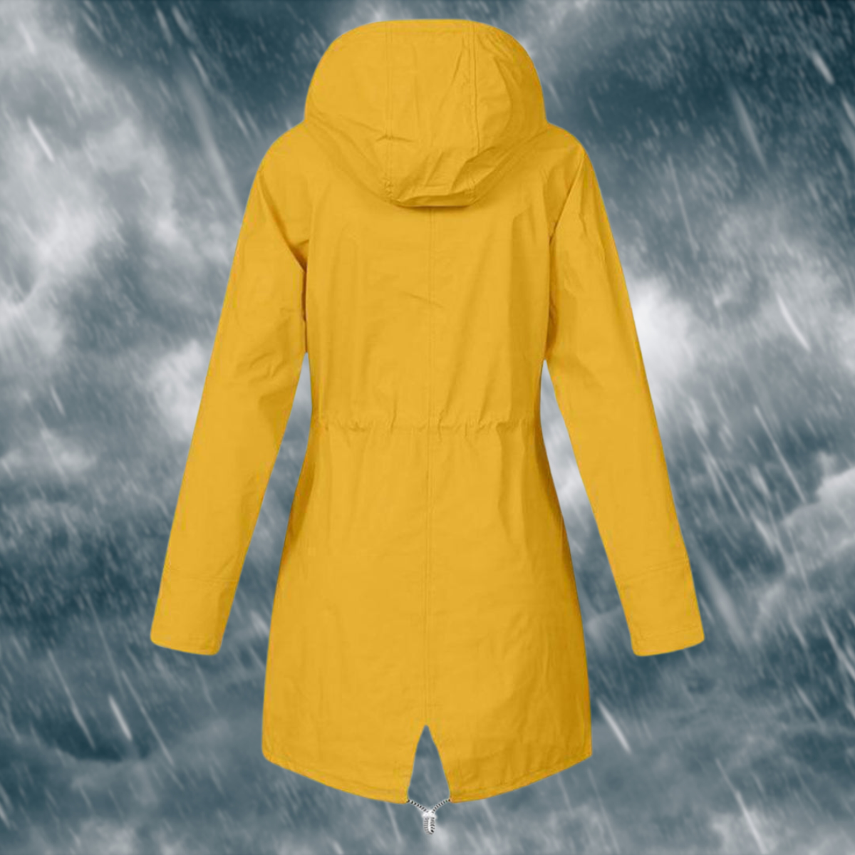 Marina - Abrigo impermeable de mujer con capucha