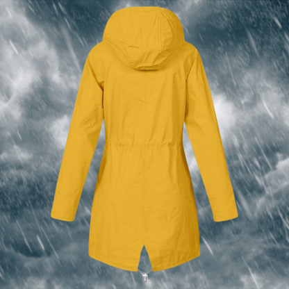 Marina - Abrigo impermeable de mujer con capucha