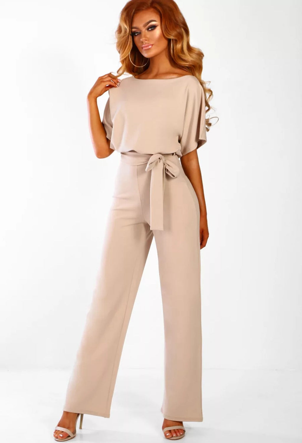 Natalia - Mono elegante mujer manga corta
