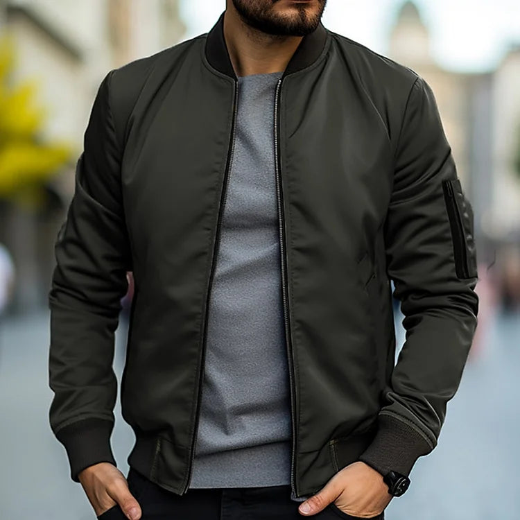 Leonardo - Chaqueta bomber satinada para hombre
