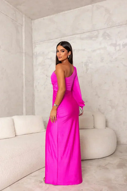 Isadora - Vestido largo de fiesta para mujer con abertura lateral
