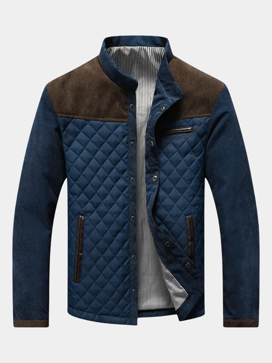 Daniel - Chaqueta casual de hombre acolchada con cuello