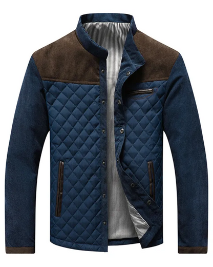 Daniel - Chaqueta casual de hombre acolchada con cuello