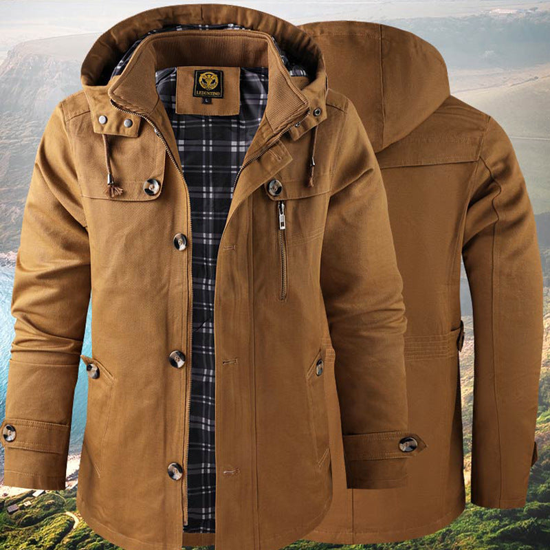 Andrés - Chaqueta de hombre con capucha desmon