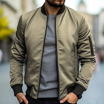 Leonardo - Chaqueta bomber satinada para hombre
