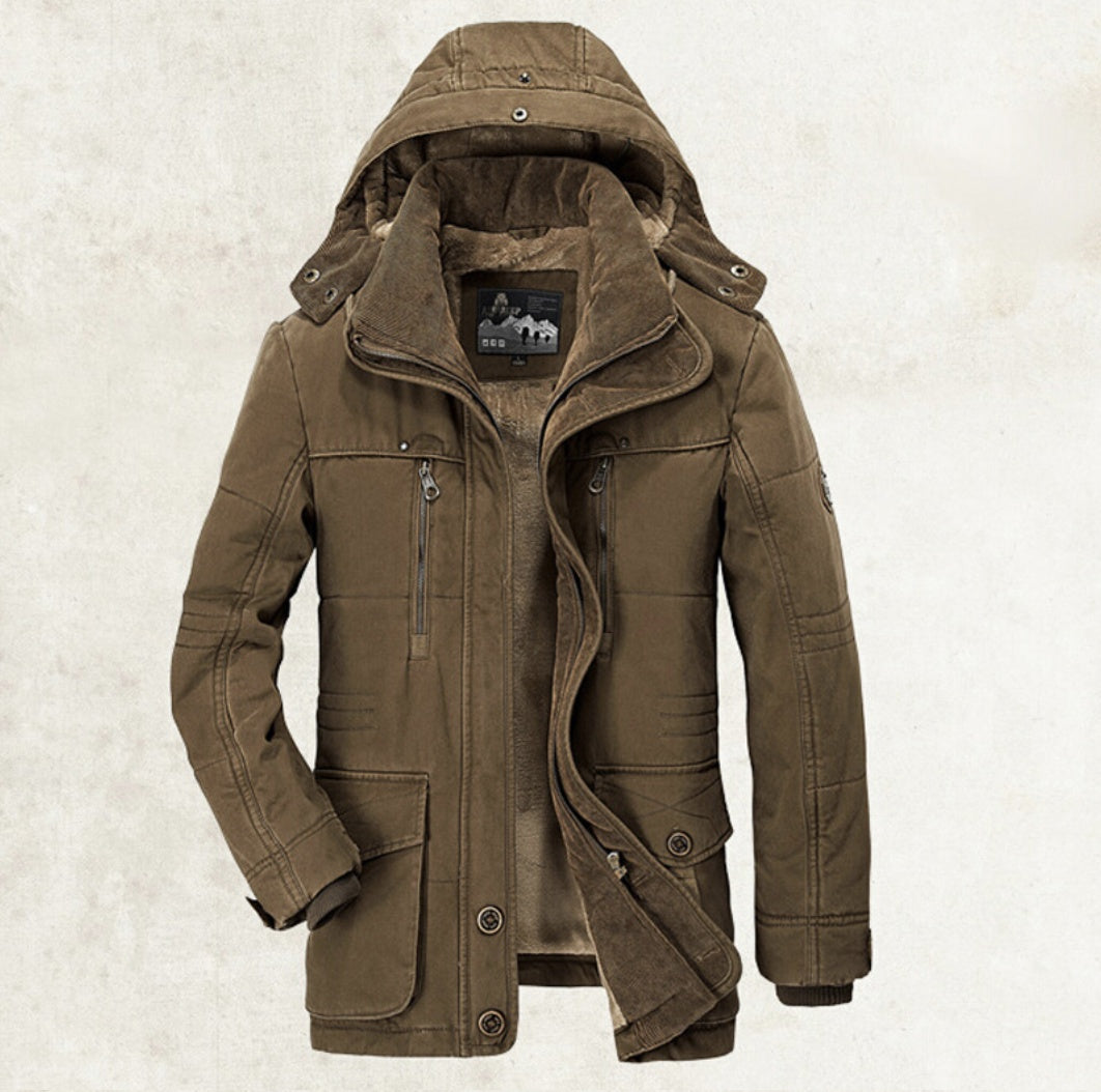Óscar - Chaqueta acolchada verde con capucha