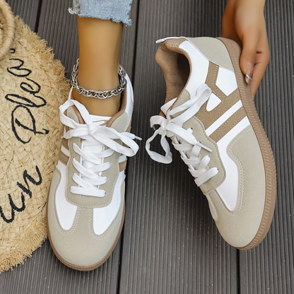 Clara - Zapatillas deportivas de mujer con cordones y suela