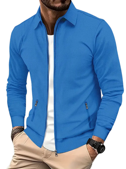 Mateo - Chaqueta ligera con cremallera y estilo casual hombre