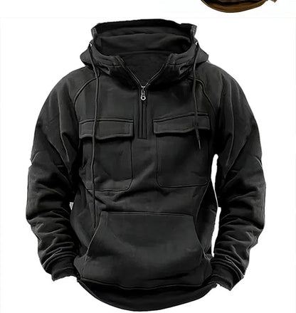 Álex – Sudadera Técnica con Cremallera Parcial Hombre