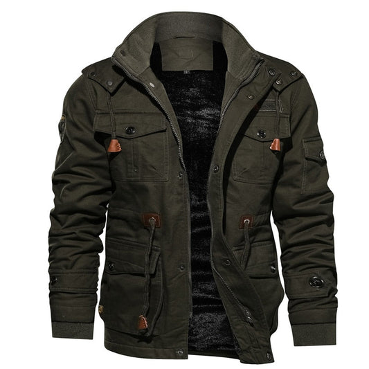 Ramiro - Chaqueta militar de invierno para hombre con forro cálido
