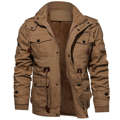 Ramiro - Chaqueta militar de invierno para hombre con forro cálido