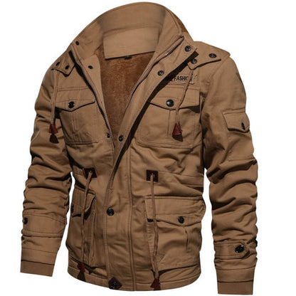 Ramiro - Chaqueta militar de invierno para hombre con forro cálido