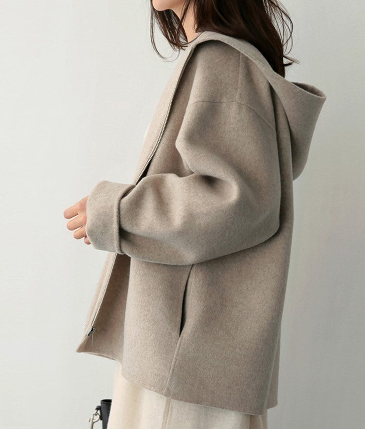 Elena - Chaqueta casual de mujer con capucha y cremallera