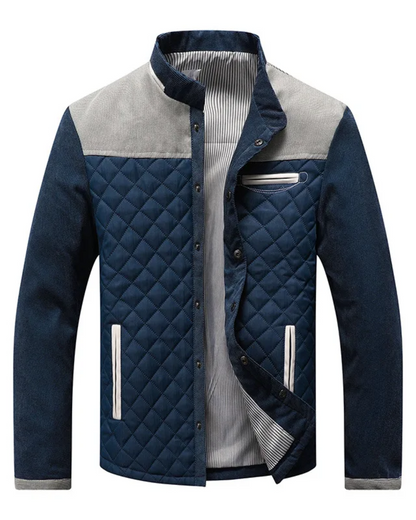 Daniel - Chaqueta casual de hombre acolchada con cuello