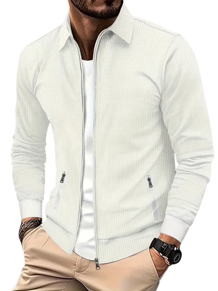 Mateo - Chaqueta ligera con cremallera y estilo casual hombre