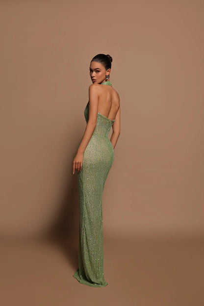 Sofía - Vestido de noche ajustado con escote profundo para mujer