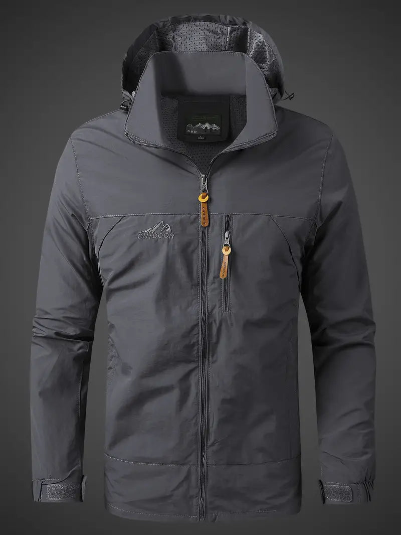 Raúl - Chaqueta impermeable de hombre con capucha