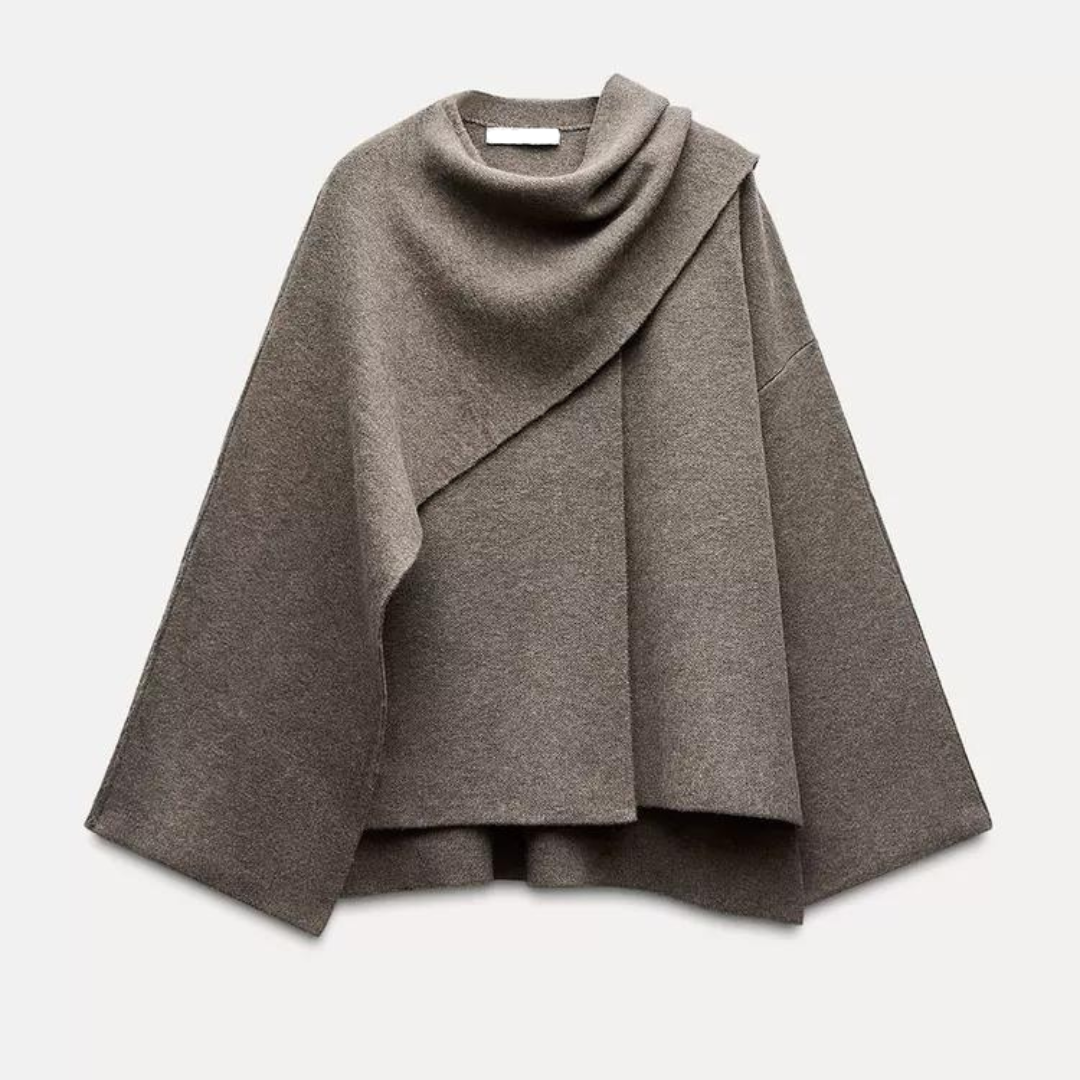 Amelia - Capa de mujer con diseño asimétrico