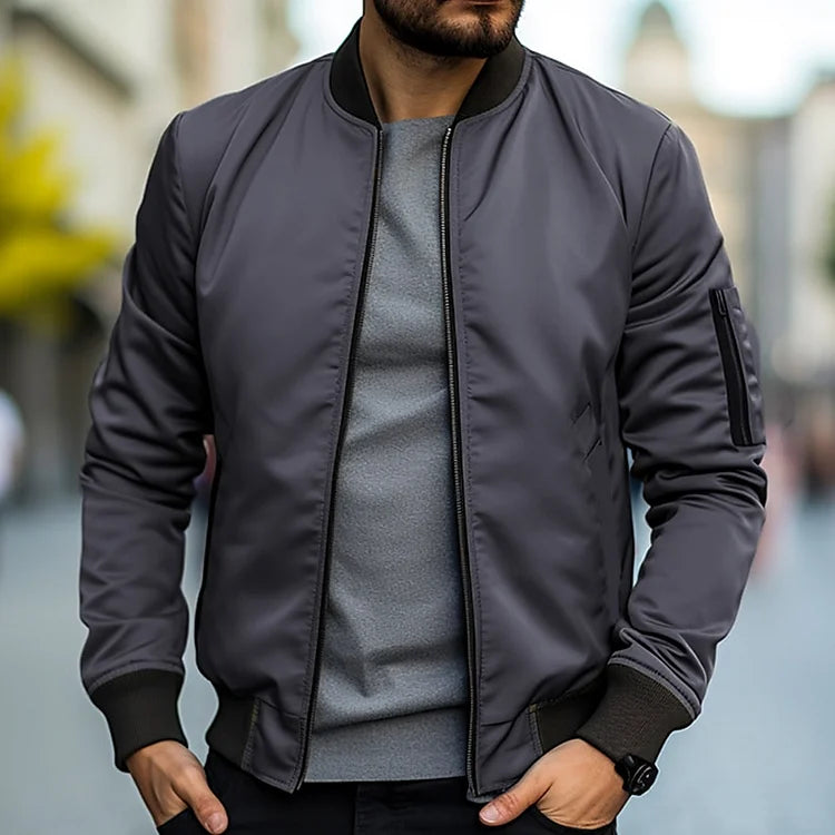 Leonardo - Chaqueta bomber satinada para hombre